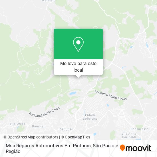Msa Reparos Automotivos Em Pinturas mapa