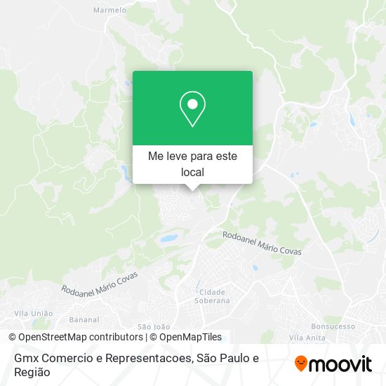 Gmx Comercio e Representacoes mapa