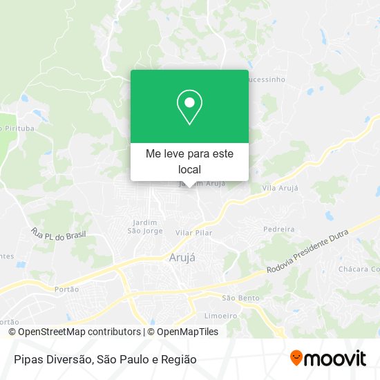 Pipas Diversão mapa