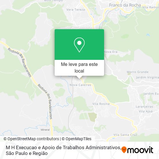 M H Execucao e Apoio de Trabalhos Administrativos mapa