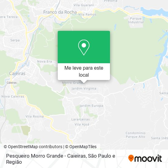 Pesqueiro Morro Grande - Caieiras mapa