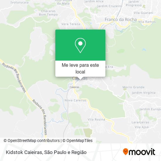 Kidstok Caieiras mapa