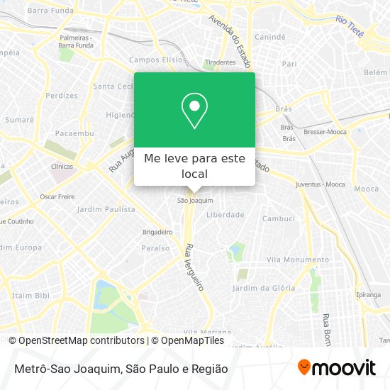 Metrô-Sao Joaquim mapa