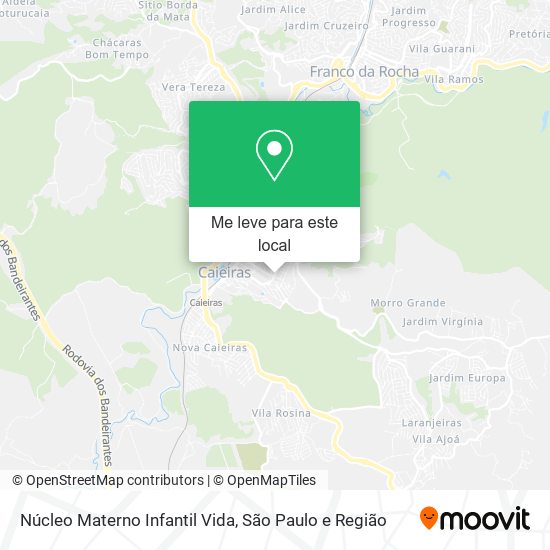 Núcleo Materno Infantil Vida mapa