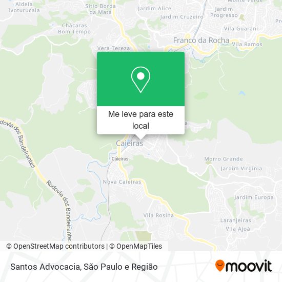 Santos Advocacia mapa