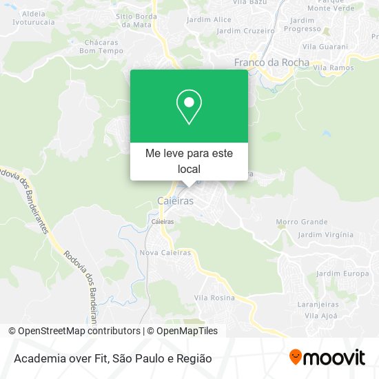 Academia over Fit mapa