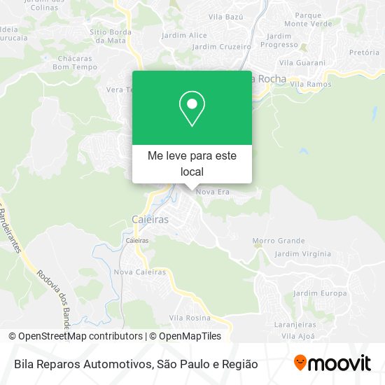 Bila Reparos Automotivos mapa