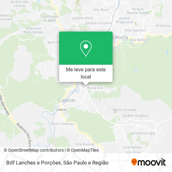 Bdf Lanches e Porções mapa