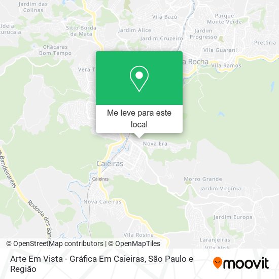 Arte Em Vista - Gráfica Em Caieiras mapa
