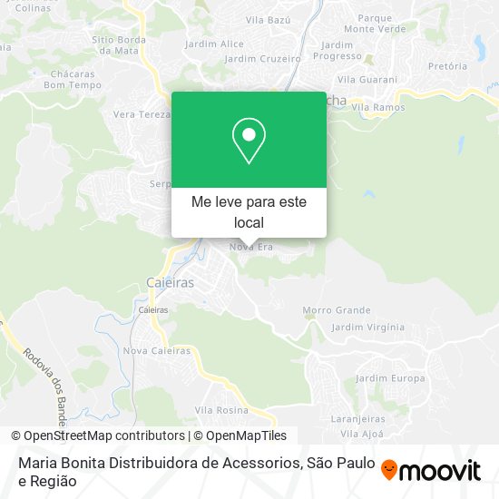 Maria Bonita Distribuidora de Acessorios mapa