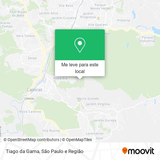 Tiago da Gama mapa