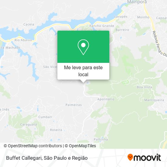 Buffet Callegari mapa