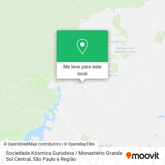 Sociedade Kósmica Gurudeva / Monastério Grande Sol Central mapa