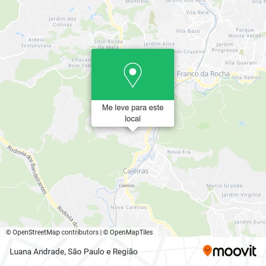 Luana Andrade mapa