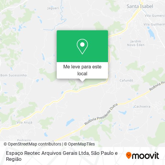 Espaço Reotec Arquivos Gerais Ltda mapa