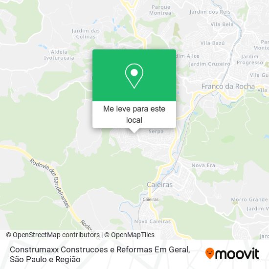 Construmaxx Construcoes e Reformas Em Geral mapa