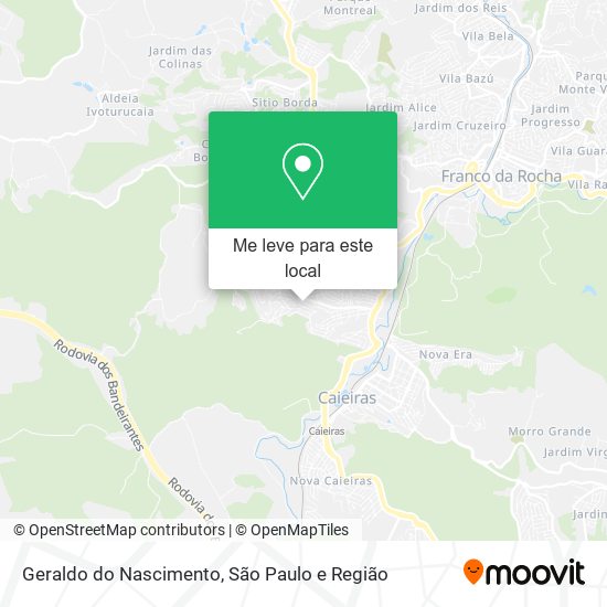 Geraldo do Nascimento mapa