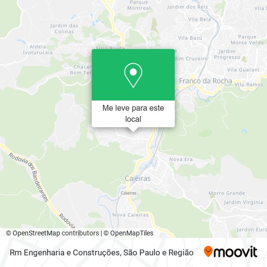 Rm Engenharia e Construções mapa