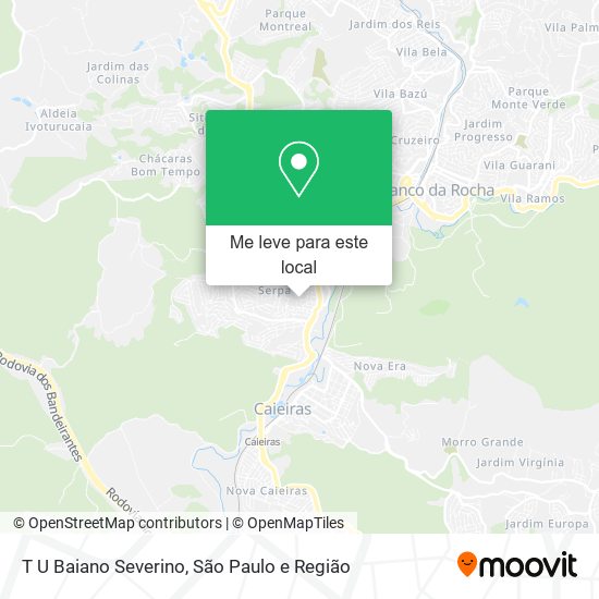 T U Baiano Severino mapa