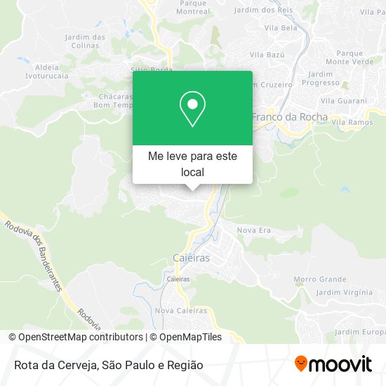Rota da Cerveja mapa