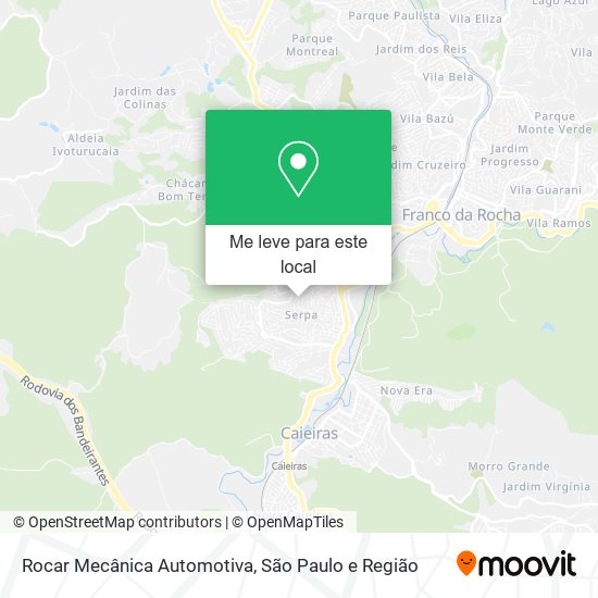 Rocar Mecânica Automotiva mapa