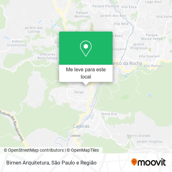 Birnen Arquitetura mapa
