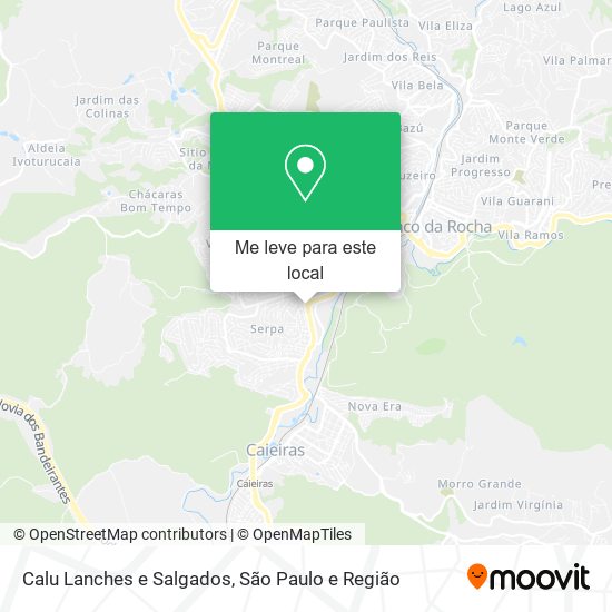 Calu Lanches e Salgados mapa