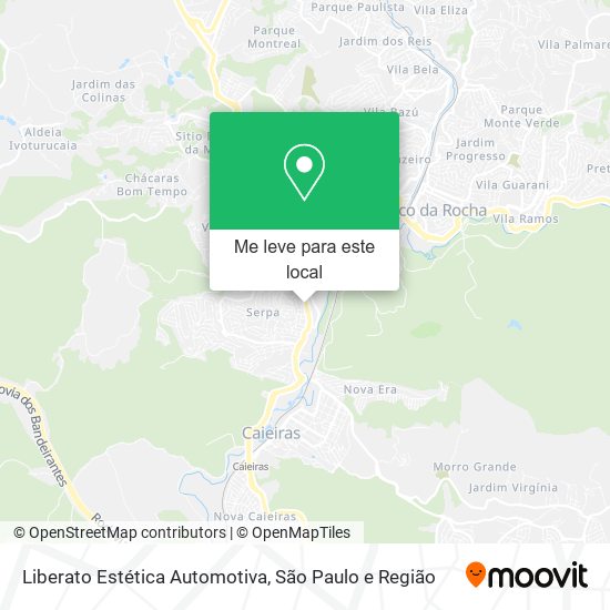 Liberato Estética Automotiva mapa