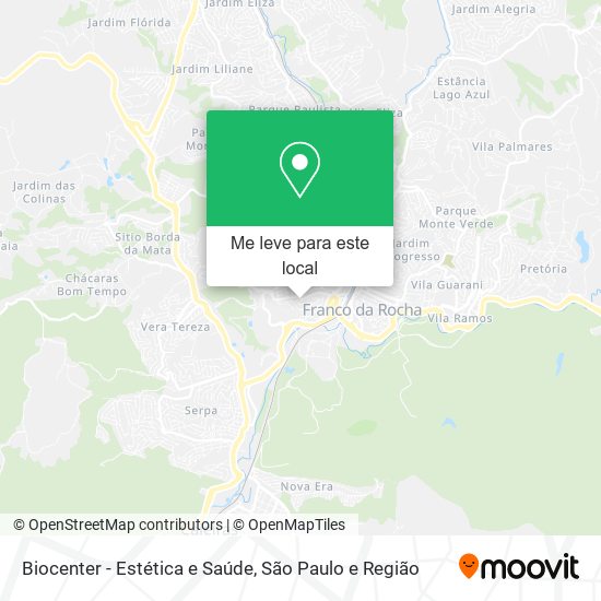 Biocenter - Estética e Saúde mapa