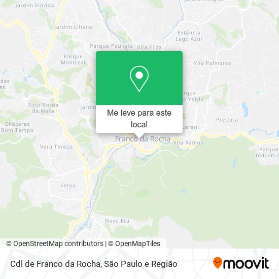 Cdl de Franco da Rocha mapa