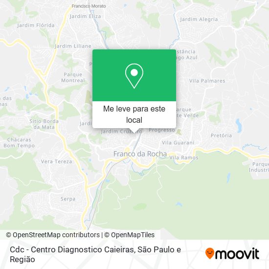 Cdc - Centro Diagnostico Caieiras mapa
