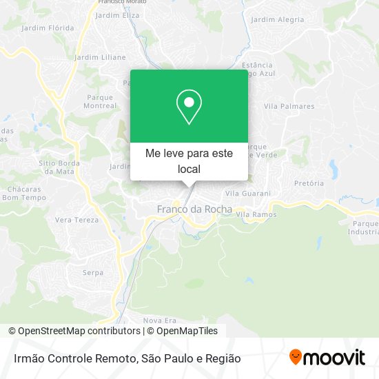 Irmão Controle Remoto mapa