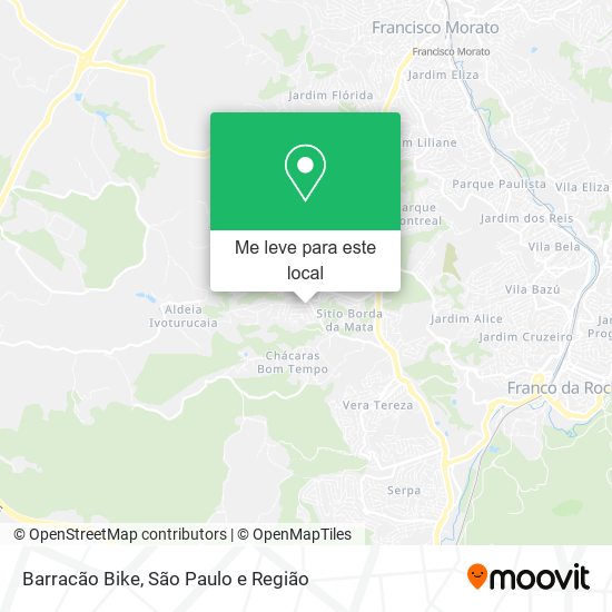 Barracão Bike mapa