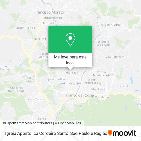 Igreja Apostólica Cordeiro Santo mapa