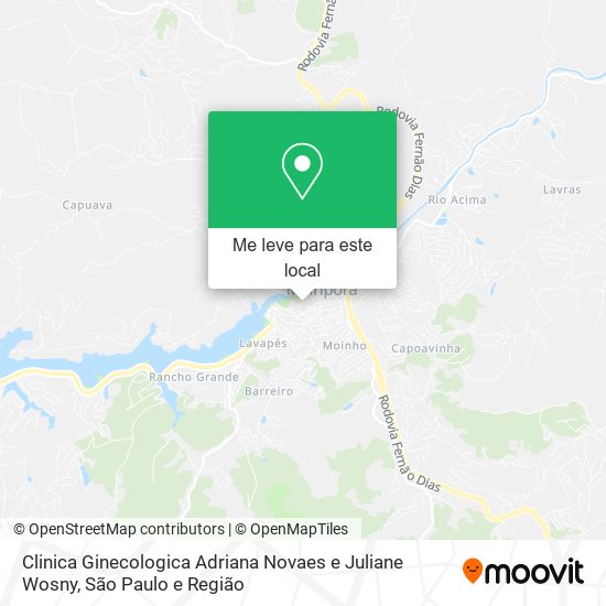Clinica Ginecologica Adriana Novaes e Juliane Wosny mapa