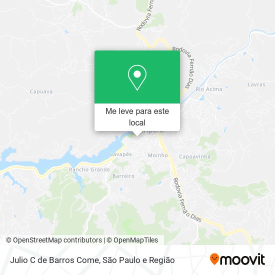 Julio C de Barros Come mapa