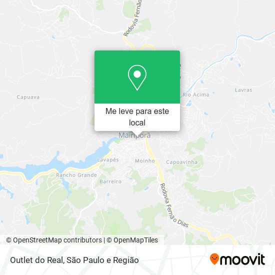 Outlet do Real mapa