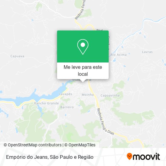 Empório do Jeans mapa