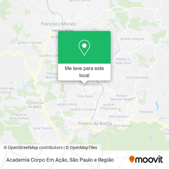 Academia Corpo Em Ação mapa