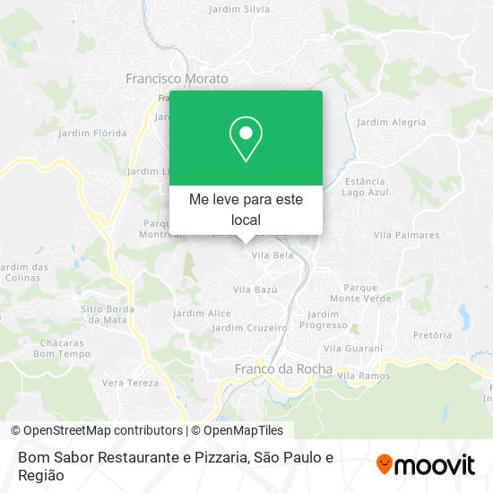 Bom Sabor Restaurante e Pizzaria mapa