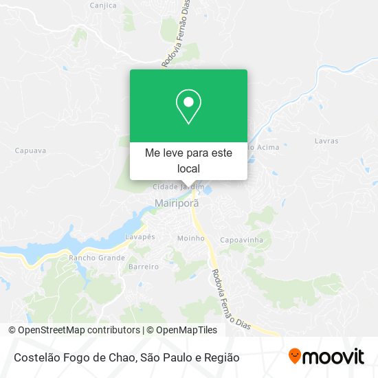 Costelão Fogo de Chao mapa