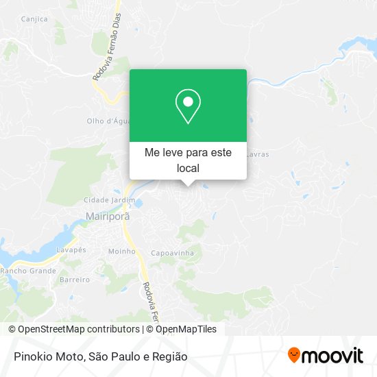 Pinokio Moto mapa