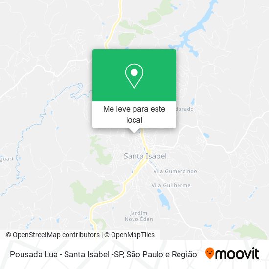 Pousada Lua - Santa Isabel -SP mapa