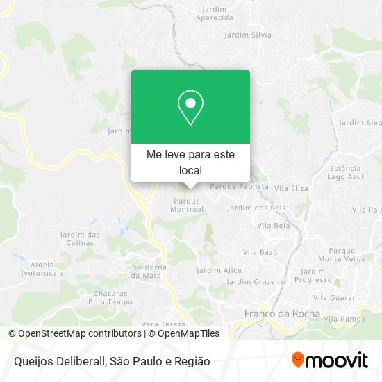 Queijos Deliberall mapa