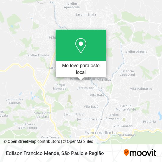 Edilson Francico Mende mapa