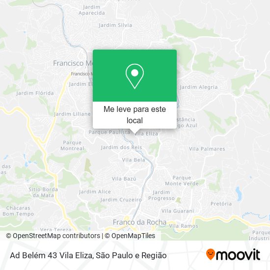 Ad Belém 43 Vila Eliza mapa