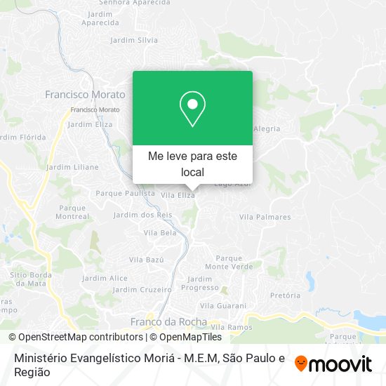 Ministério Evangelístico Moriá - M.E.M mapa