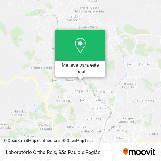 Laboratório Ortho Reis mapa