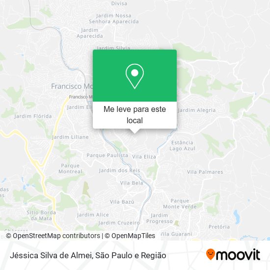 Jéssica Silva de Almei mapa