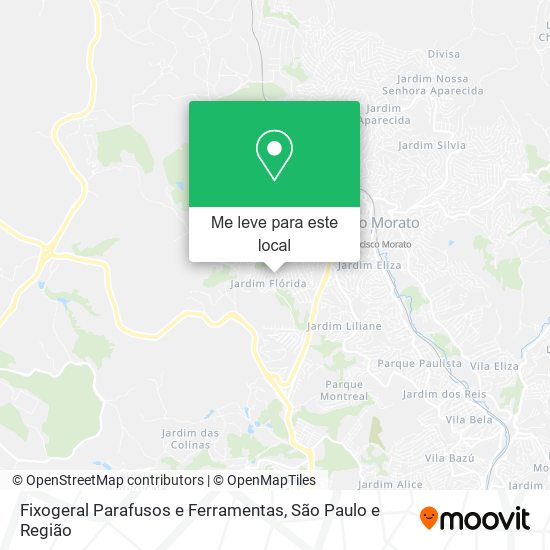 Fixogeral Parafusos e Ferramentas mapa